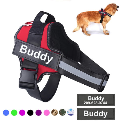 Personalized Dog Harness NO PULL Reflective